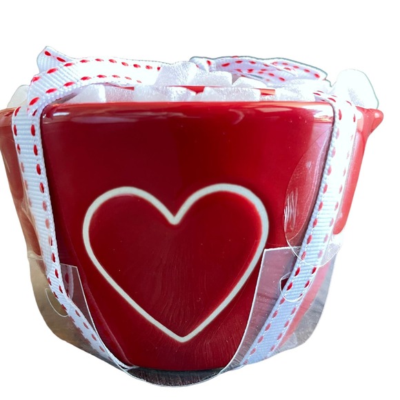 Rae Dunn RED Heart "1" Double Sided Valentine Measuring Cups NEW - Picture 3 of 7